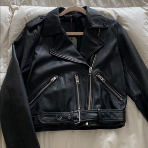 AllSaints NWT Balfern Leather Bike Jacket
